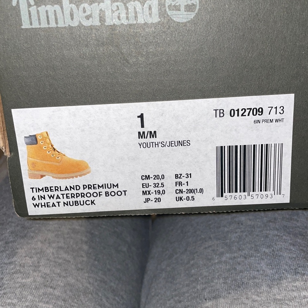 Kids/ youth wheat timberlands